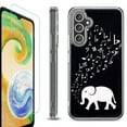 thumbnail image 1 of OneToughShield ® Case Compatible with Samsung Galaxy A25 5G, Shockproof Bumper Phone Case, with Tempered Glass Screen Protector - Elephant Music, 1 of 4