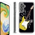 thumbnail image 1 of OneToughShield ® Case Compatible with Samsung Galaxy A25 5G, Shockproof Bumper Phone Case, with Tempered Glass Screen Protector - Guitar Yellow, 1 of 4