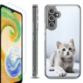 thumbnail image 1 of OneToughShield ® Case Compatible with Samsung Galaxy A25 5G, Shockproof Bumper Phone Case, with Tempered Glass Screen Protector - Kitty Cat, 1 of 4