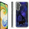 thumbnail image 1 of OneToughShield ® Case Compatible with Samsung Galaxy A25 5G, Shockproof Bumper Phone Case, with Tempered Glass Screen Protector - Midnight Safari, 1 of 4