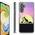 thumbnail image 1 of OneToughShield ® Case Compatible with Samsung Galaxy A25 5G, Shockproof Bumper Phone Case, with Tempered Glass Screen Protector - Moonlight Safari, 1 of 4