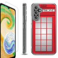 thumbnail image 1 of OneToughShield ® Case Compatible with Samsung Galaxy A25 5G, Shockproof Bumper Phone Case, with Tempered Glass Screen Protector - Phone Booth Red, 1 of 4