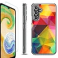 thumbnail image 1 of OneToughShield ® Case Compatible with Samsung Galaxy A25 5G, Shockproof Bumper Phone Case, with Tempered Glass Screen Protector - Polygon, 1 of 4