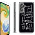thumbnail image 1 of OneToughShield ® Case Compatible with Samsung Galaxy A25 5G, Shockproof Bumper Phone Case, with Tempered Glass Screen Protector - Positive Words, 1 of 4