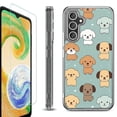 thumbnail image 1 of OneToughShield ® Case Compatible with Samsung Galaxy A25 5G, Shockproof Bumper Phone Case, with Tempered Glass Screen Protector - Puppies, 1 of 4