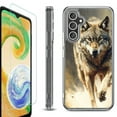 thumbnail image 1 of OneToughShield ® Case Compatible with Samsung Galaxy A25 5G, Shockproof Bumper Phone Case, with Tempered Glass Screen Protector - Running Wolf, 1 of 4