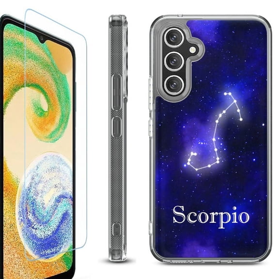 OneToughShield ® Case Compatible with Samsung Galaxy A25 5G, Shockproof Bumper Phone Case, with Tempered Glass Screen Protector - Scorpio