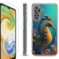 thumbnail image 1 of OneToughShield ® Case Compatible with Samsung Galaxy A25 5G, Shockproof Bumper Phone Case, with Tempered Glass Screen Protector - Seahorse, 1 of 4