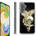 thumbnail image 1 of OneToughShield ® Case Compatible with Samsung Galaxy A25 5G, Shockproof Bumper Phone Case, with Tempered Glass Screen Protector - Wing Skull, 1 of 4