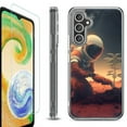 thumbnail image 1 of OneToughShield ® Case Compatible with Samsung Galaxy S24, Shockproof Bumper Phone Case, with Tempered Glass Screen Protector - Astronaut Planting, 1 of 4
