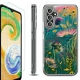 thumbnail image 1 of OneToughShield ® Case Compatible with Samsung Galaxy S24, Shockproof Bumper Phone Case, with Tempered Glass Screen Protector - Flower Wind, 1 of 4