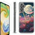 thumbnail image 1 of OneToughShield ® Case Compatible with Samsung Galaxy S24, Shockproof Bumper Phone Case, with Tempered Glass Screen Protector - Moon Poppies, 1 of 4