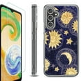 thumbnail image 1 of OneToughShield ® Case Compatible with Samsung Galaxy S24, Shockproof Bumper Phone Case, with Tempered Glass Screen Protector - Moon Sun Star, 1 of 4