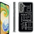 thumbnail image 1 of OneToughShield ® Case Compatible with Samsung Galaxy S24, Shockproof Bumper Phone Case, with Tempered Glass Screen Protector - Positive Words, 1 of 4