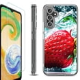thumbnail image 1 of OneToughShield ® Case Compatible with Samsung Galaxy S24, Shockproof Bumper Phone Case, with Tempered Glass Screen Protector - Stawberry, 1 of 4