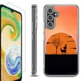 thumbnail image 1 of OneToughShield ® Case Compatible with Samsung Galaxy S24, Shockproof Bumper Phone Case, with Tempered Glass Screen Protector - Sunset Deer, 1 of 4