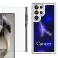 thumbnail image 1 of OneToughShield ® Case Compatible with Samsung Galaxy S24 Ultra, Shockproof Bumper Phone Case, with Tempered Glass Screen Protector - Cancer, 1 of 4