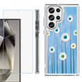 thumbnail image 1 of OneToughShield ® Case Compatible with Samsung Galaxy S24 Ultra, Shockproof Bumper Phone Case, with Tempered Glass Screen Protector - Daisy Sky, 1 of 4
