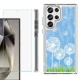 thumbnail image 1 of OneToughShield ® Case Compatible with Samsung Galaxy S24 Ultra, Shockproof Bumper Phone Case, with Tempered Glass Screen Protector - Dandelion Sky, 1 of 4