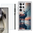 thumbnail image 1 of OneToughShield ® Case Compatible with Samsung Galaxy S24 Ultra, Shockproof Bumper Phone Case, with Tempered Glass Screen Protector - Deer Autumn, 1 of 4