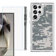 thumbnail image 1 of OneToughShield ® Case Compatible with Samsung Galaxy S24 Ultra, Shockproof Bumper Phone Case, with Tempered Glass Screen Protector - Digital Camo, 1 of 4