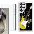 thumbnail image 1 of OneToughShield ® Case Compatible with Samsung Galaxy S24 Ultra, Shockproof Bumper Phone Case, with Tempered Glass Screen Protector - Guitar Yellow, 1 of 4