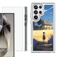 thumbnail image 1 of OneToughShield ® Case Compatible with Samsung Galaxy S24 Ultra, Shockproof Bumper Phone Case, with Tempered Glass Screen Protector - Lavender Summer, 1 of 4