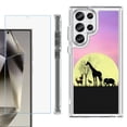 thumbnail image 1 of OneToughShield ® Case Compatible with Samsung Galaxy S24 Ultra, Shockproof Bumper Phone Case, with Tempered Glass Screen Protector - Moonlight Safari, 1 of 4
