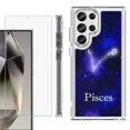 thumbnail image 1 of OneToughShield ® Case Compatible with Samsung Galaxy S24 Ultra, Shockproof Bumper Phone Case, with Tempered Glass Screen Protector - Pisces, 1 of 4