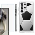 thumbnail image 1 of OneToughShield ® Case Compatible with Samsung Galaxy S24 Ultra, Shockproof Bumper Phone Case, with Tempered Glass Screen Protector - Soccer, 1 of 4