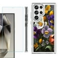 thumbnail image 1 of OneToughShield ® Case Compatible with Samsung Galaxy S24 Ultra, Shockproof Bumper Phone Case, with Tempered Glass Screen Protector - Spring Flower, 1 of 4