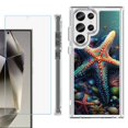 thumbnail image 1 of OneToughShield ® Case Compatible with Samsung Galaxy S24 Ultra, Shockproof Bumper Phone Case, with Tempered Glass Screen Protector - Starfish, 1 of 4