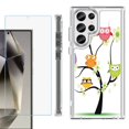 thumbnail image 1 of OneToughShield ® Case Compatible with Samsung Galaxy S24 Ultra, Shockproof Bumper Phone Case, with Tempered Glass Screen Protector - Tree Owl, 1 of 4