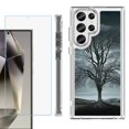 thumbnail image 1 of OneToughShield ® Case Compatible with Samsung Galaxy S24 Ultra, Shockproof Bumper Phone Case, with Tempered Glass Screen Protector - Winter Tree, 1 of 4