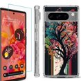 thumbnail image 1 of OneToughShield ® Compatible with Google Pixel 8 Pro, Shockproof Phone Case, with Tempered Glass Screen Protector - Musical Tree, 1 of 4