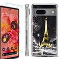 thumbnail image 1 of OneToughShield ® Compatible with Google Pixel 8, Shockproof Phone Case, with Tempered Glass Screen Protector - Paris Night, 1 of 4