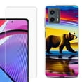 thumbnail image 1 of OneToughShield ® Compatible with Motorola Moto G 5G 2023, Shockproof Phone Case, with Tempered Glass Screen Protector - Bear, 1 of 3