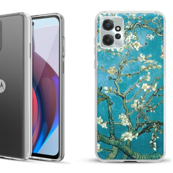 OneToughShield ® Compatible with Motorola Moto G Power 5G 2023 Fashion Phone Case - Almond Blossom