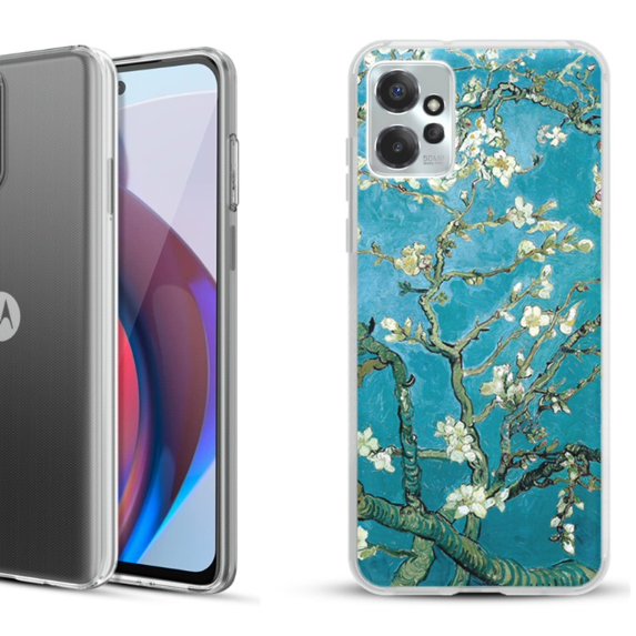 OneToughShield ® Compatible with Motorola Moto G Power 5G 2023 Fashion Phone Case - Almond Blossom