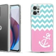 thumbnail image 1 of OneToughShield ® Compatible with Motorola Moto G Power 5G 2023 Fashion Phone Case - Chevron/Anchor, 1 of 3