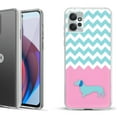 thumbnail image 1 of OneToughShield ® Compatible with Motorola Moto G Power 5G 2023 Fashion Phone Case - Chevron/Dachshund/Puppy, 1 of 3