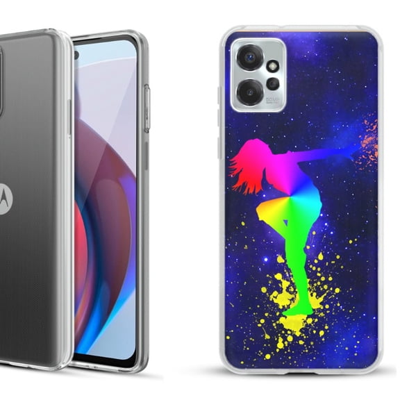OneToughShield ® Compatible with Motorola Moto G Power 5G 2023 Fashion Phone Case - Cosmos Dance