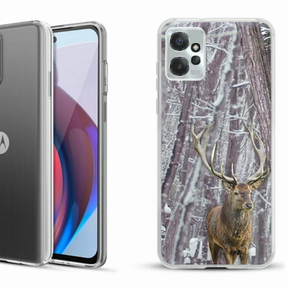 OneToughShield ® Compatible with Motorola Moto G Power 5G 2023 Fashion Phone Case - Deer/Snow/Camo
