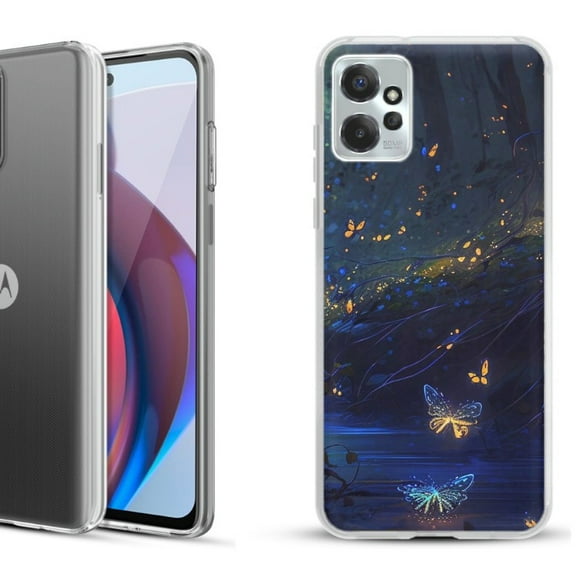 OneToughShield ® Compatible with Motorola Moto G Power 5G 2023 Fashion Phone Case - Fireflies Butterfly