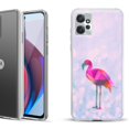 thumbnail image 1 of OneToughShield ® Compatible with Motorola Moto G Power 5G 2023 Fashion Phone Case - Flamingo / Polygon, 1 of 3