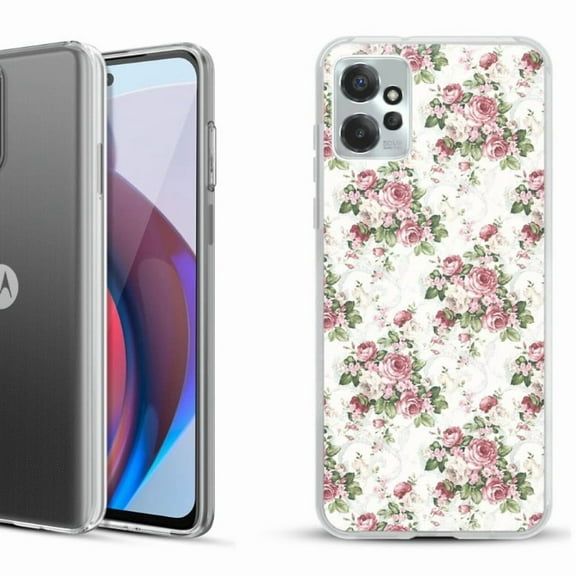 OneToughShield ® Compatible with Motorola Moto G Power 5G 2023 Fashion Phone Case - Floral/Rose