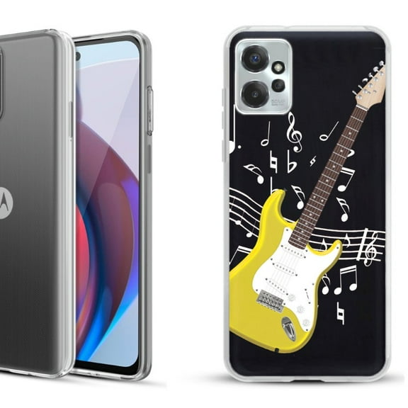 OneToughShield ® Compatible with Motorola Moto G Power 5G 2023 Fashion Phone Case - Guitar Yellow