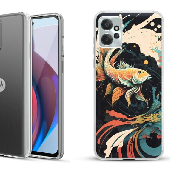 OneToughShield ® Compatible with Motorola Moto G Power 5G 2023 Fashion Phone Case - Koi Fish