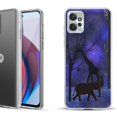 thumbnail image 1 of OneToughShield ® Compatible with Motorola Moto G Power 5G 2023 Fashion Phone Case - Midnight Safari, 1 of 3