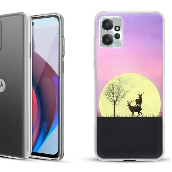 OneToughShield ® Compatible with Motorola Moto G Power 5G 2023 Fashion Phone Case - Moonlight Deer